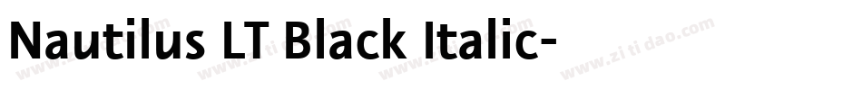 Nautilus LT Black Italic字体转换